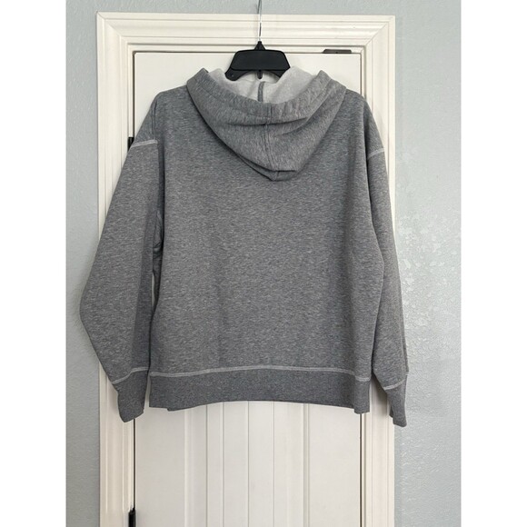 Free Assembly Pullover Hoodie Womens Medium Gray Raglan Sleeve Pockets Casual - Picture 5 of 5